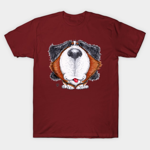 Bernese Mountain Dog T-Shirt by obillwon